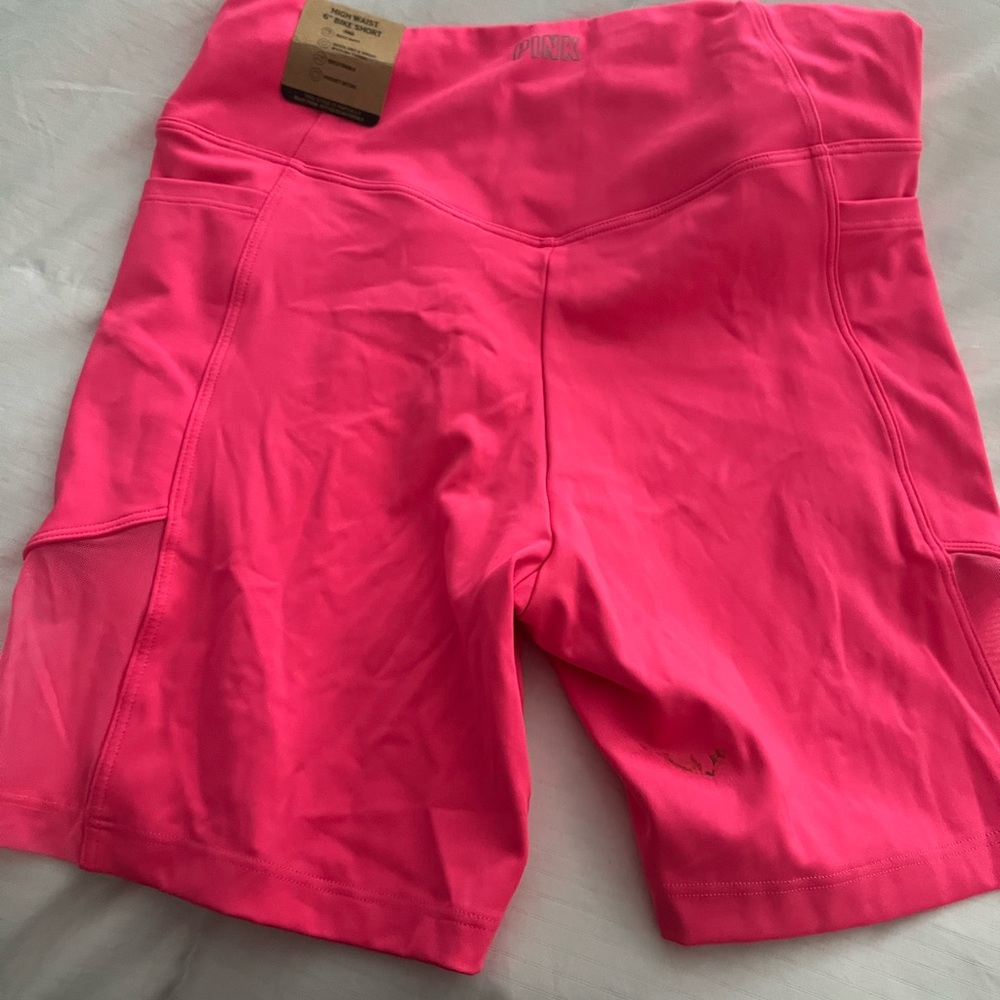 PINK Victoria's Secret Neon Pink Athletic Shorts